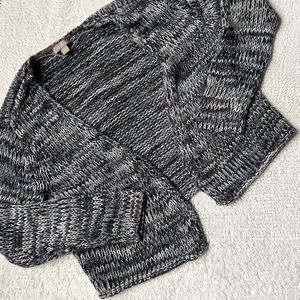 J. Jill Cropped Marled Knit Cropped Sweater